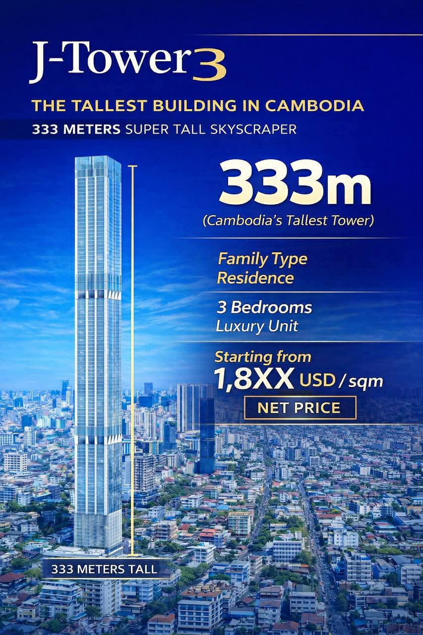 J-Tower 3 Phnom Penh construction overview