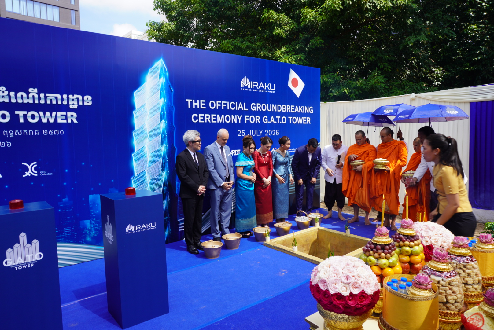 G.A.T.O. Tower groundbreaking ceremony in Phnom Penh